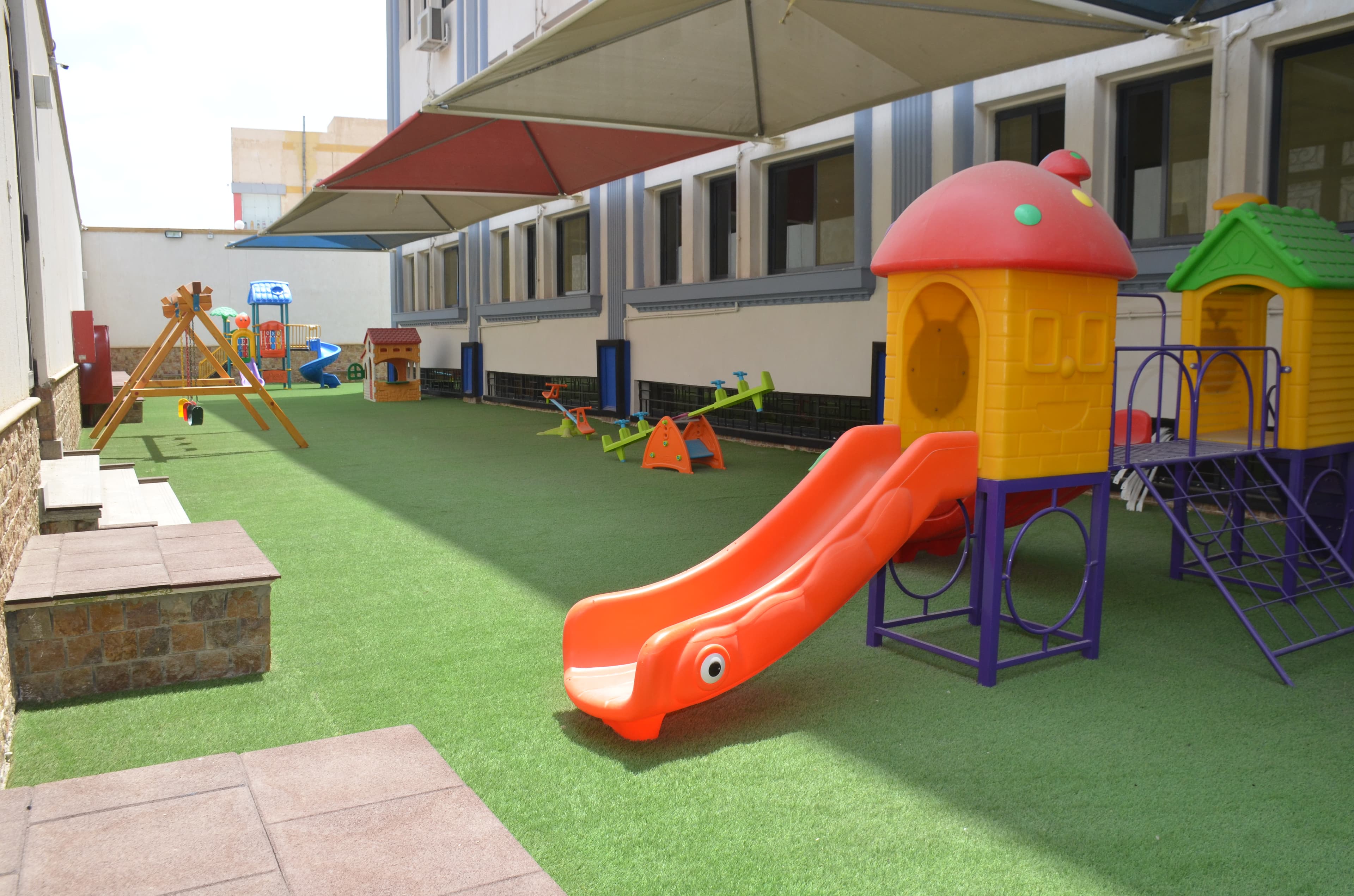 Play area in the MEIS courtyard