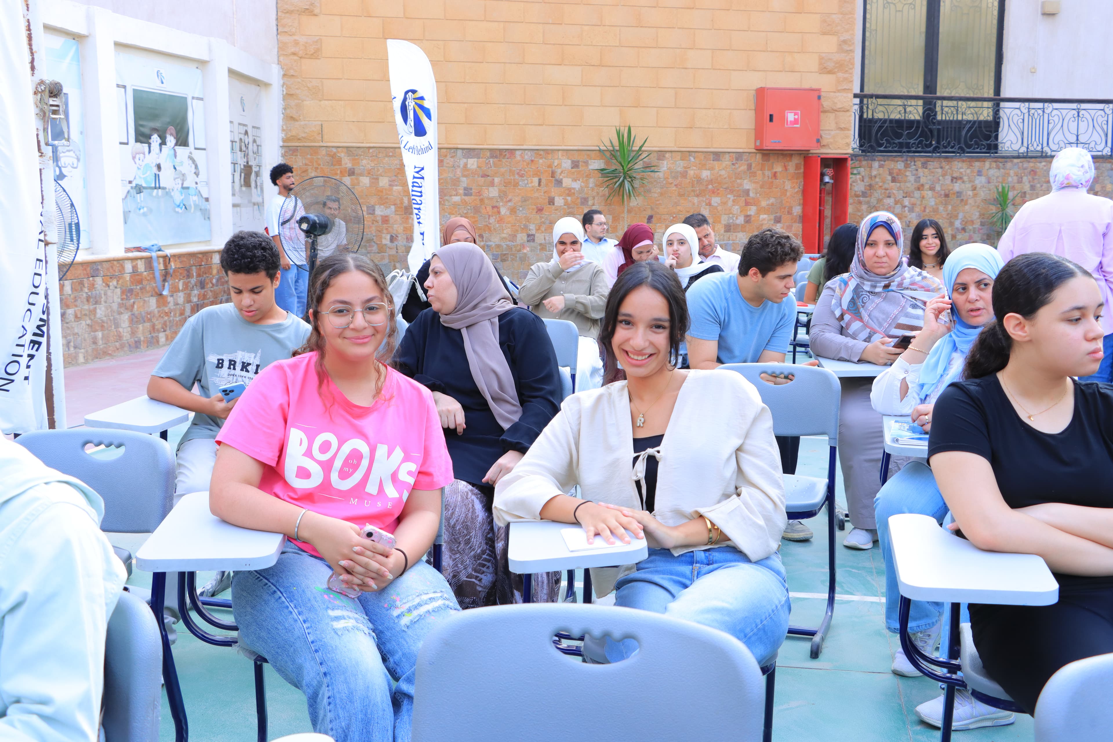 Older students at a school session